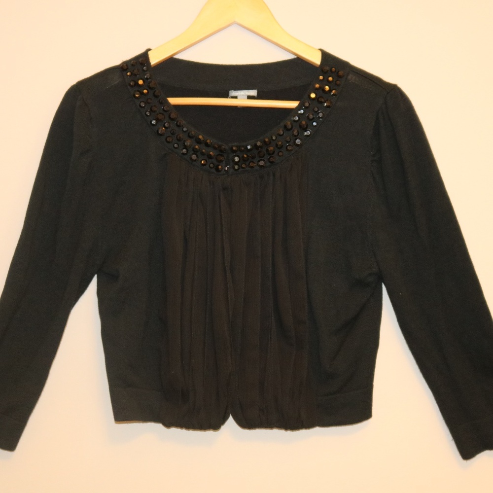 Black Jeweled Cardigan